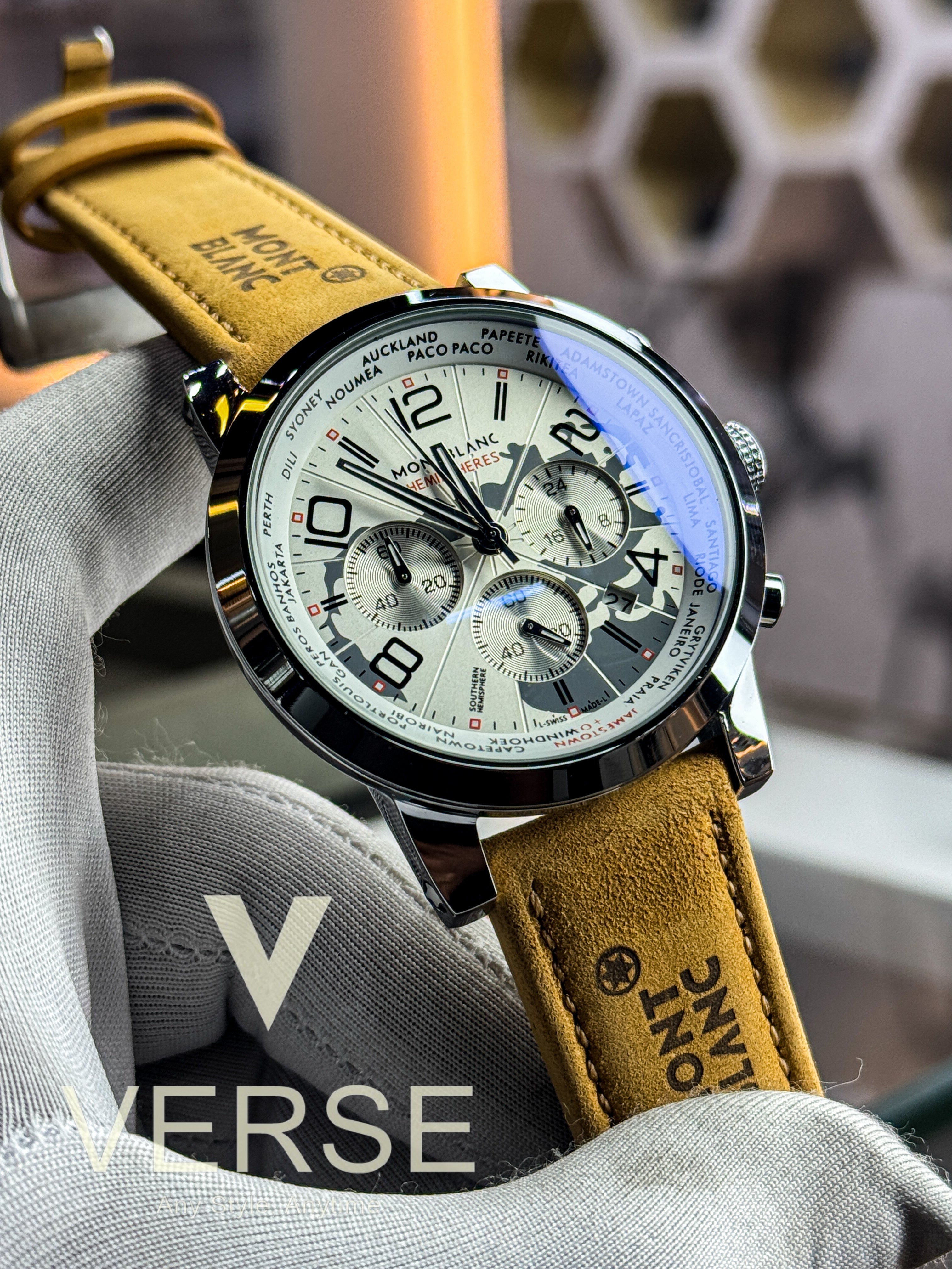 MontBlanc Timewalker Word time Hemisphere - VERSE - 