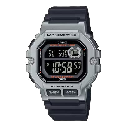 Casio DH-1400H-1B men’s black resin digital watch