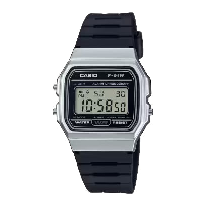 Casio F-91WM-7A men’s black resin digital watch