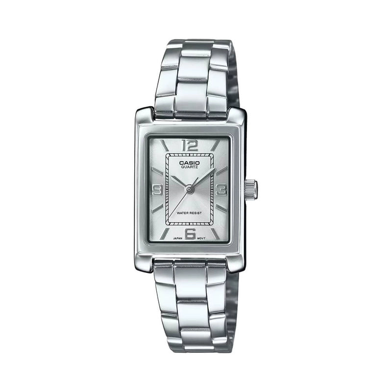 Casio LTP-1234DD-7ADF white dial women's stainless steel watch