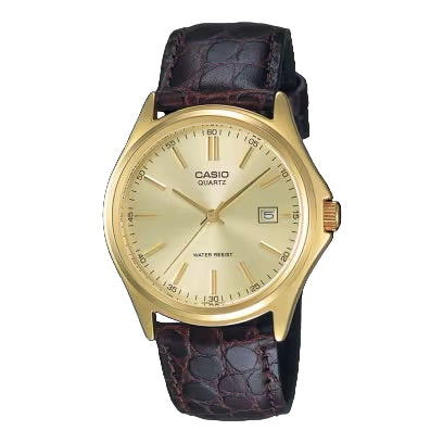 Casio MTP-1183Q-9A men’s gold stainless steel watch with golden dial