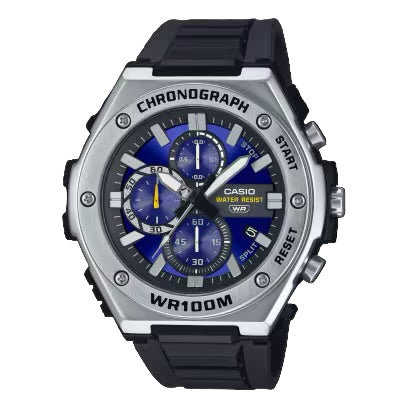 Casio MWA-300H-2AV men’s blue resin watch with blue dial