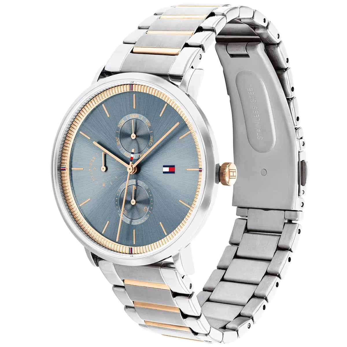Tommy Hilfiger Jenna 1782298 Women’s Two-Tone Stainless Steel Multifunction Watch – 38 mm