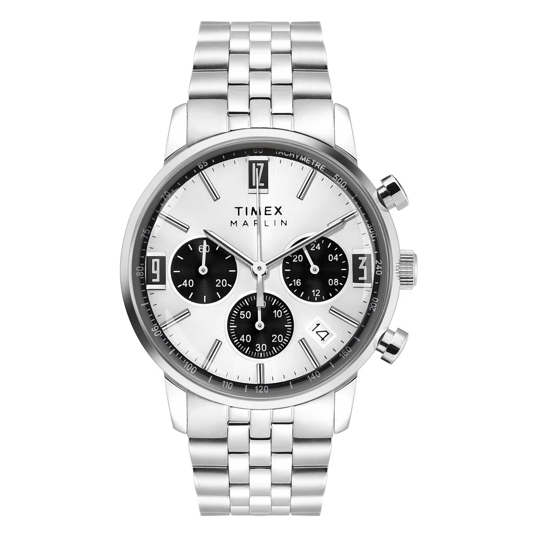 Timex Marlin Chronograph Tachymeter 42mm Stainless Steel Men’s Watch – TWEG26704