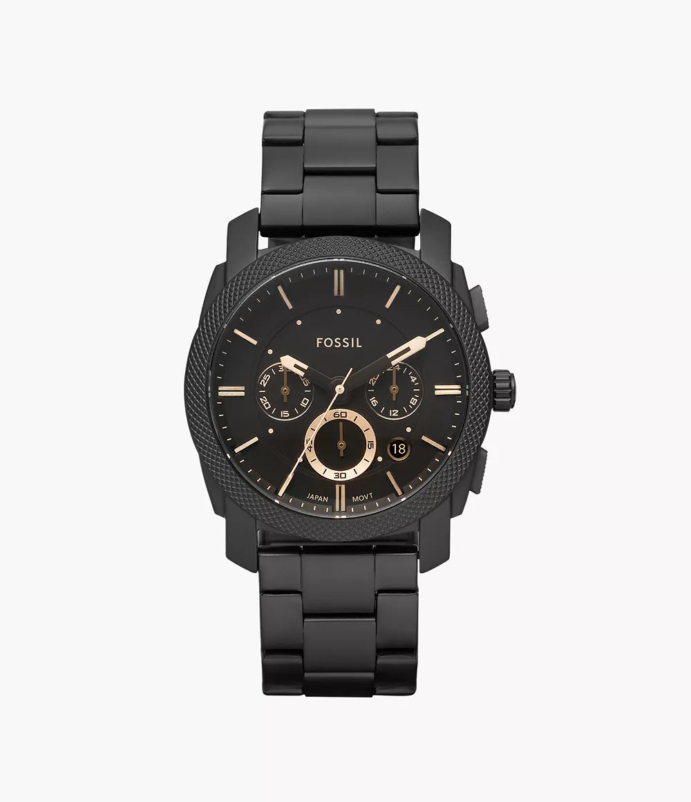 FOSSIL Machine Mid-Size Chronograph Black Dial Men's Watch FS4682