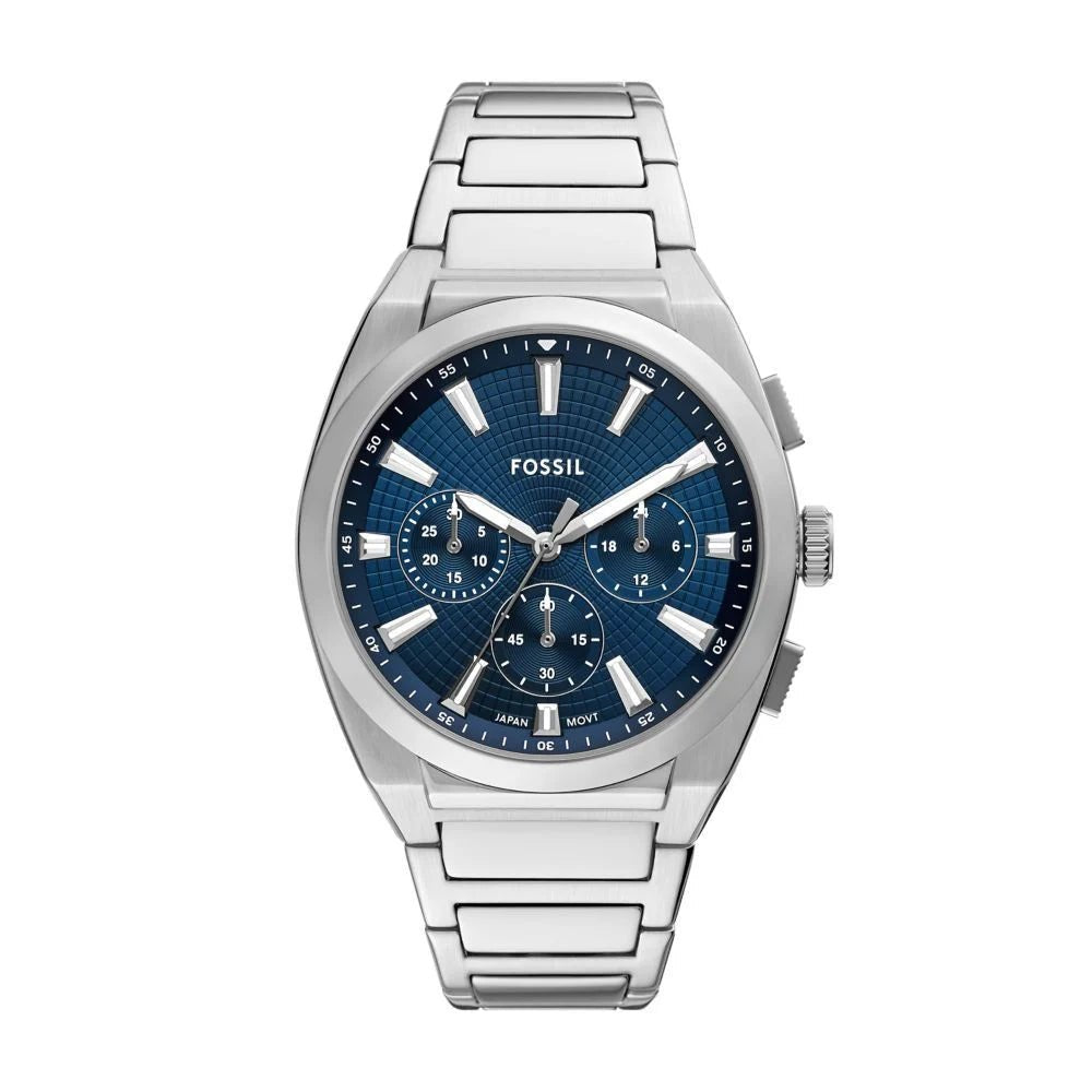 Fossil Neutra Chronograph Blue Dial Stainless Steel Men's Watch | FS5795