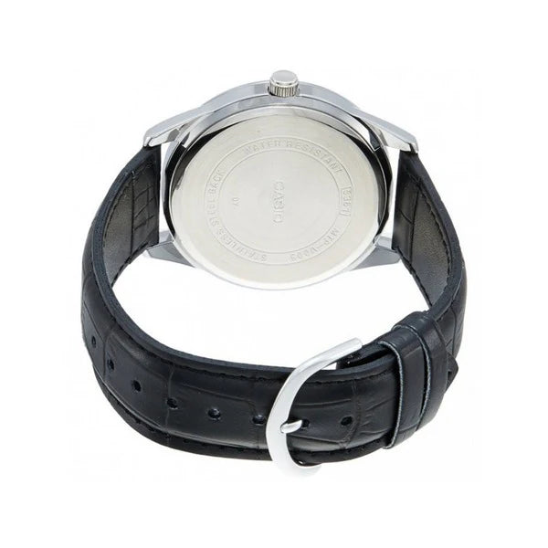 Casio V005L-1B Men’s 40 mm Quartz Analog Watch – Black Dial & Stainless Steel Bracelet