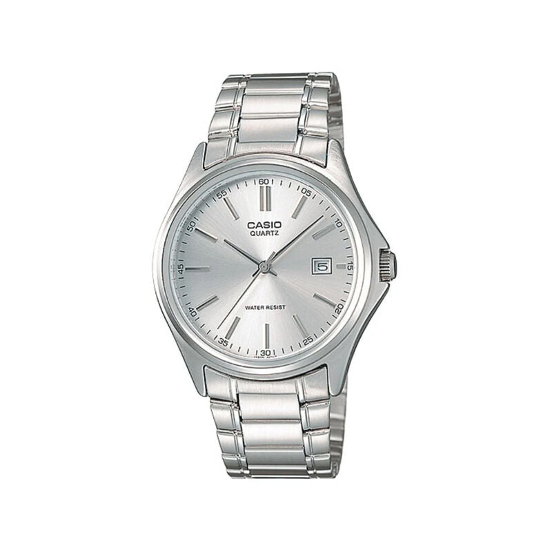 Casio 1183A-7A Men’s 40 mm Quartz Analog Watch – White Dial & Stainless Steel Bracelet