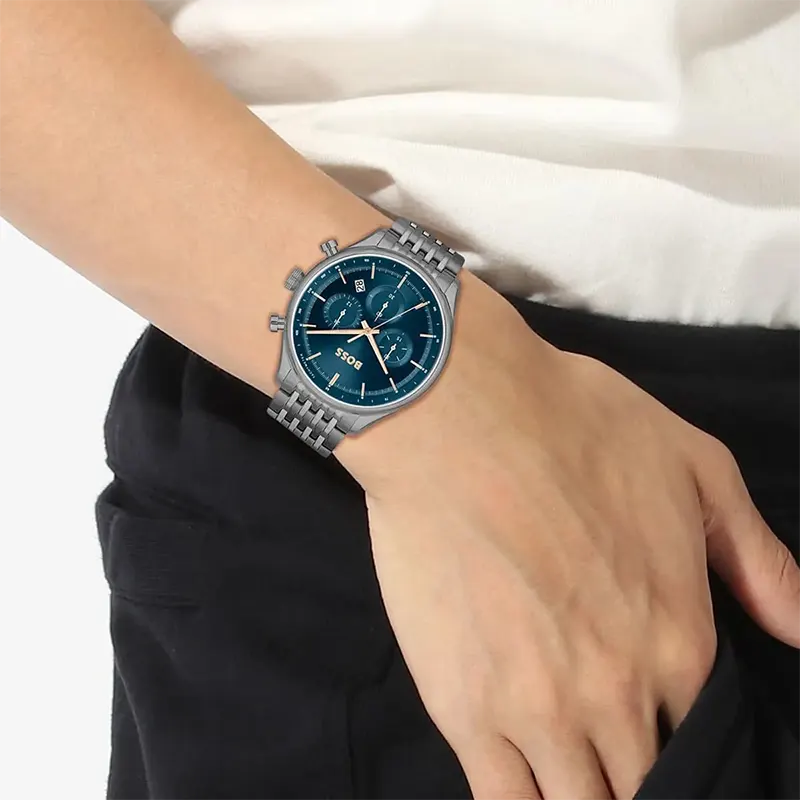 BOSS Gregor Chronograph Blue Dial Men's Watch 1514083