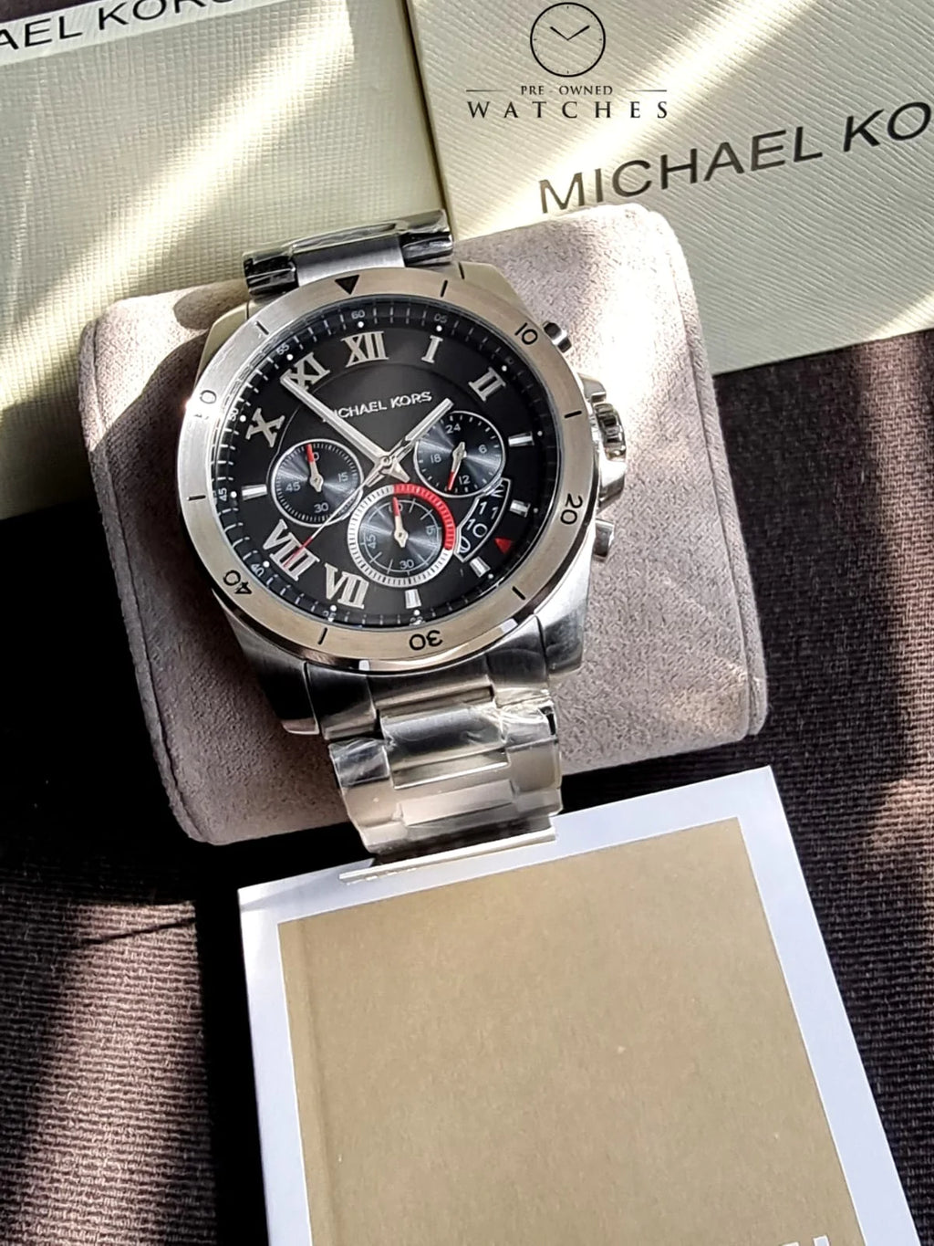 MICHAEL KORS Brecken Chronograph Black Dial Men's Watch MK8438