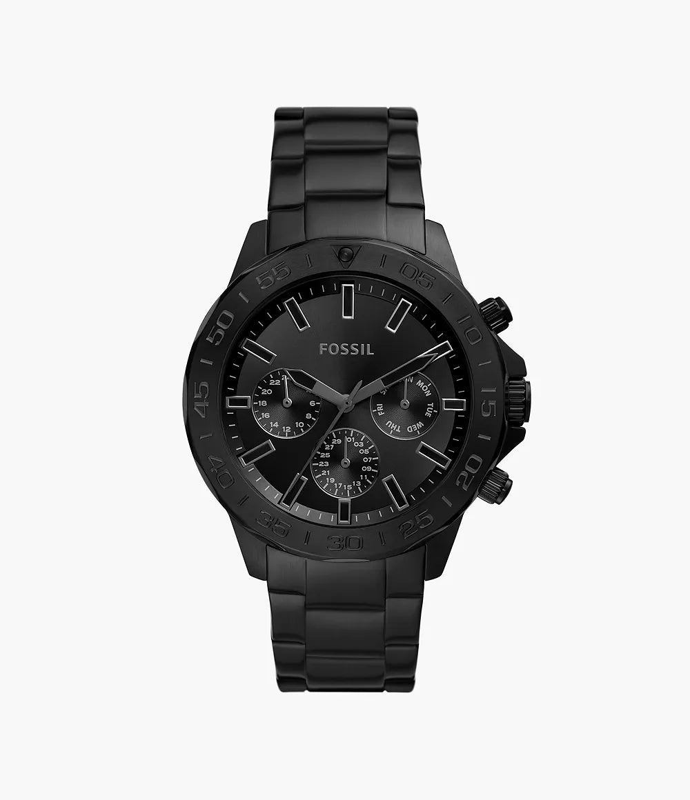 FOSSIL Bannon Multifunction Black Stainless Steel Men's Watch BQ2587