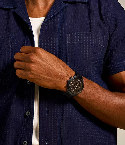 FOSSIL Neutra Chronograph Black Stainless Steel Men's Watch FS5525