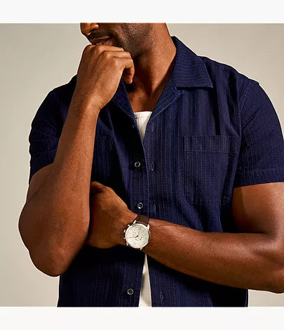 FOSSIL Neutra Chronograph Cream/Beige Dial Men's Watch FS5380