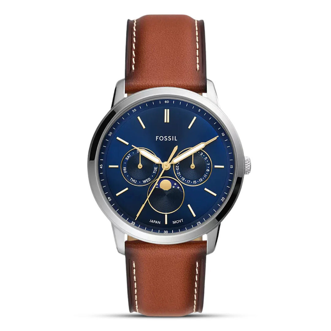 FOSSIL Neutra Moonphase Multifunction Blue Dial Men's Watch FS5903