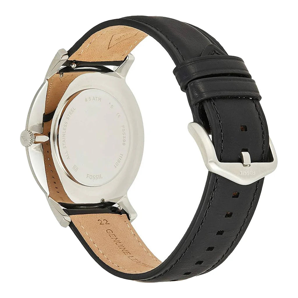 FOSSIL The Minimalist Three-Hand Black Dial Men's Watch FS5398