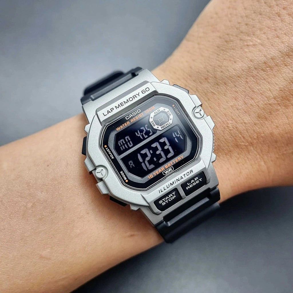 Casio DH-1400H-1B Men’s Black Resin Digital Watch| Casio DH-1400H-1B