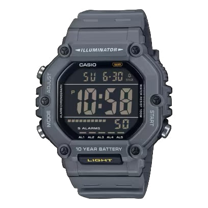 Casio AE-1600H-8BV Men’s Grey Resin Digital Watch| Casio AE-1600H-8BV