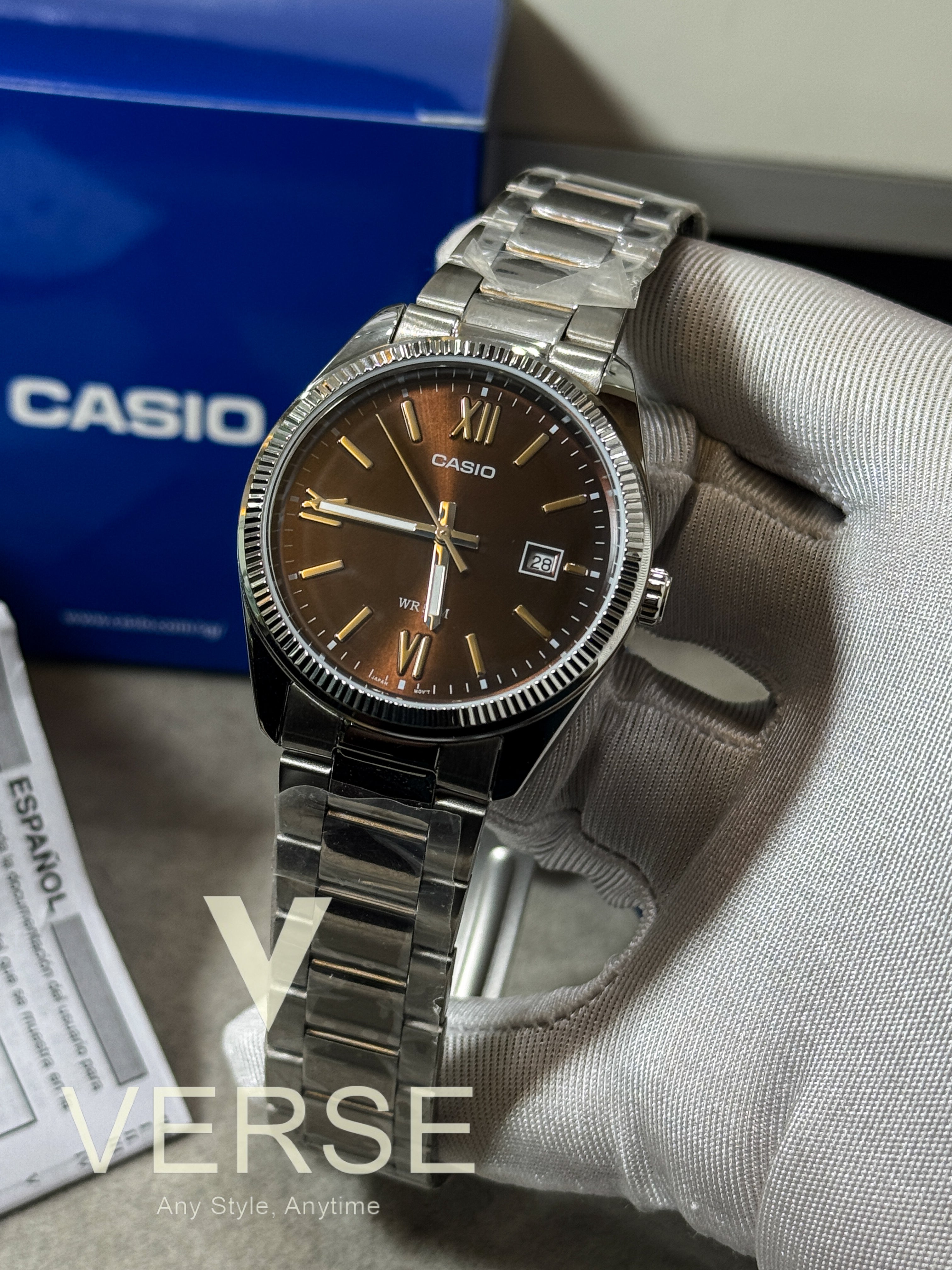 Casio MTP-1302DD-5AV Men’s Stainless Steel Analogue Watch – Champagne Dial