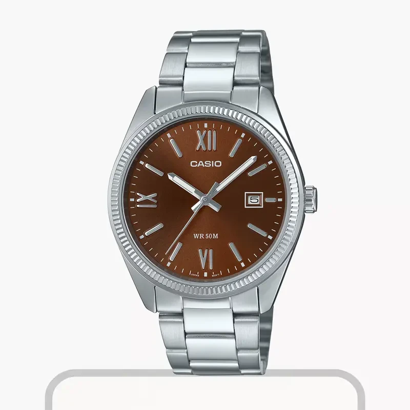 Casio MTP-1302DD-5AV men’s stainless steel watch champagne dial
