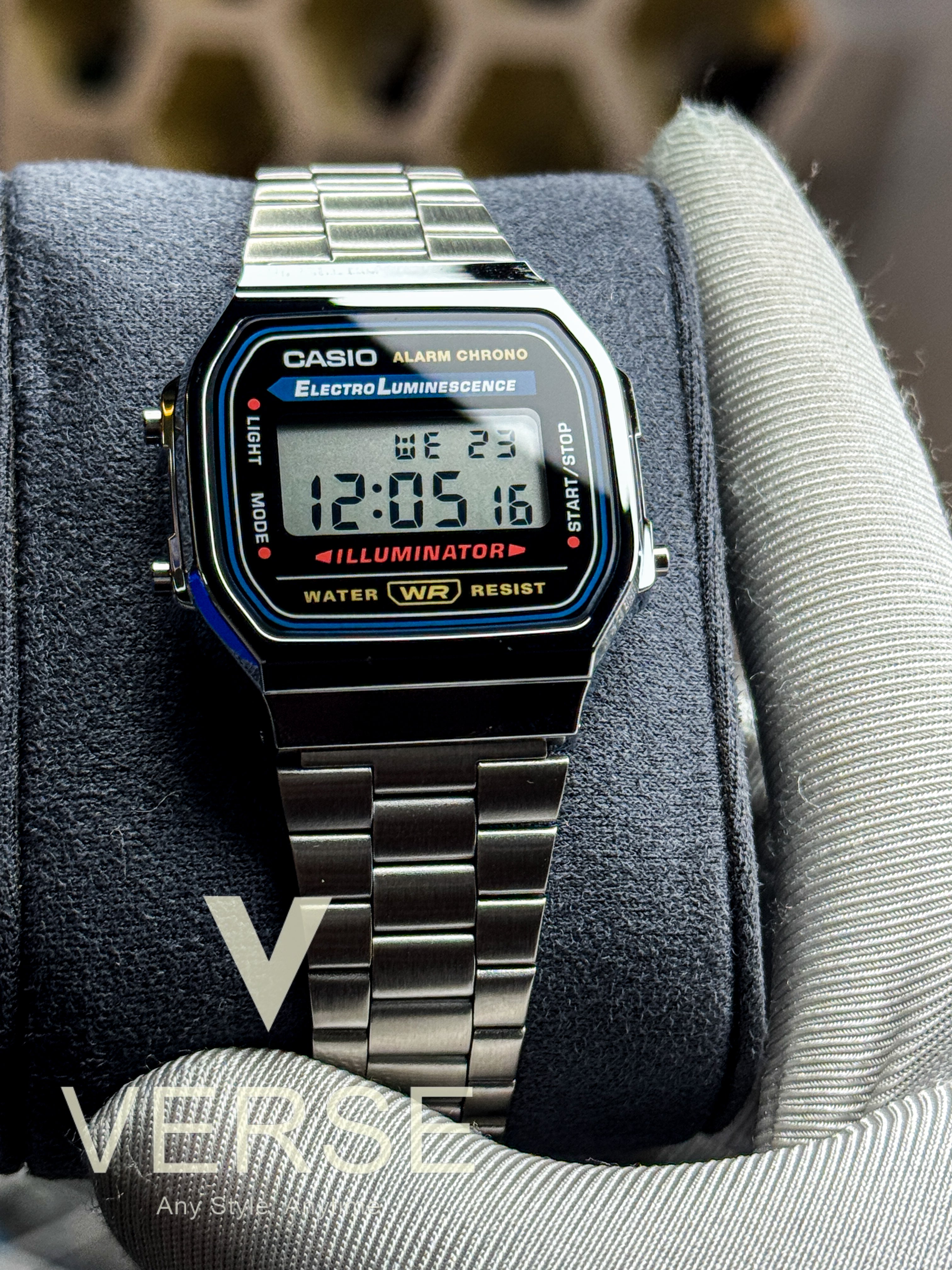 Casio A168WA-1W Men’s Silver Stainless Steel Digital Watch| Casio A168WA-1W