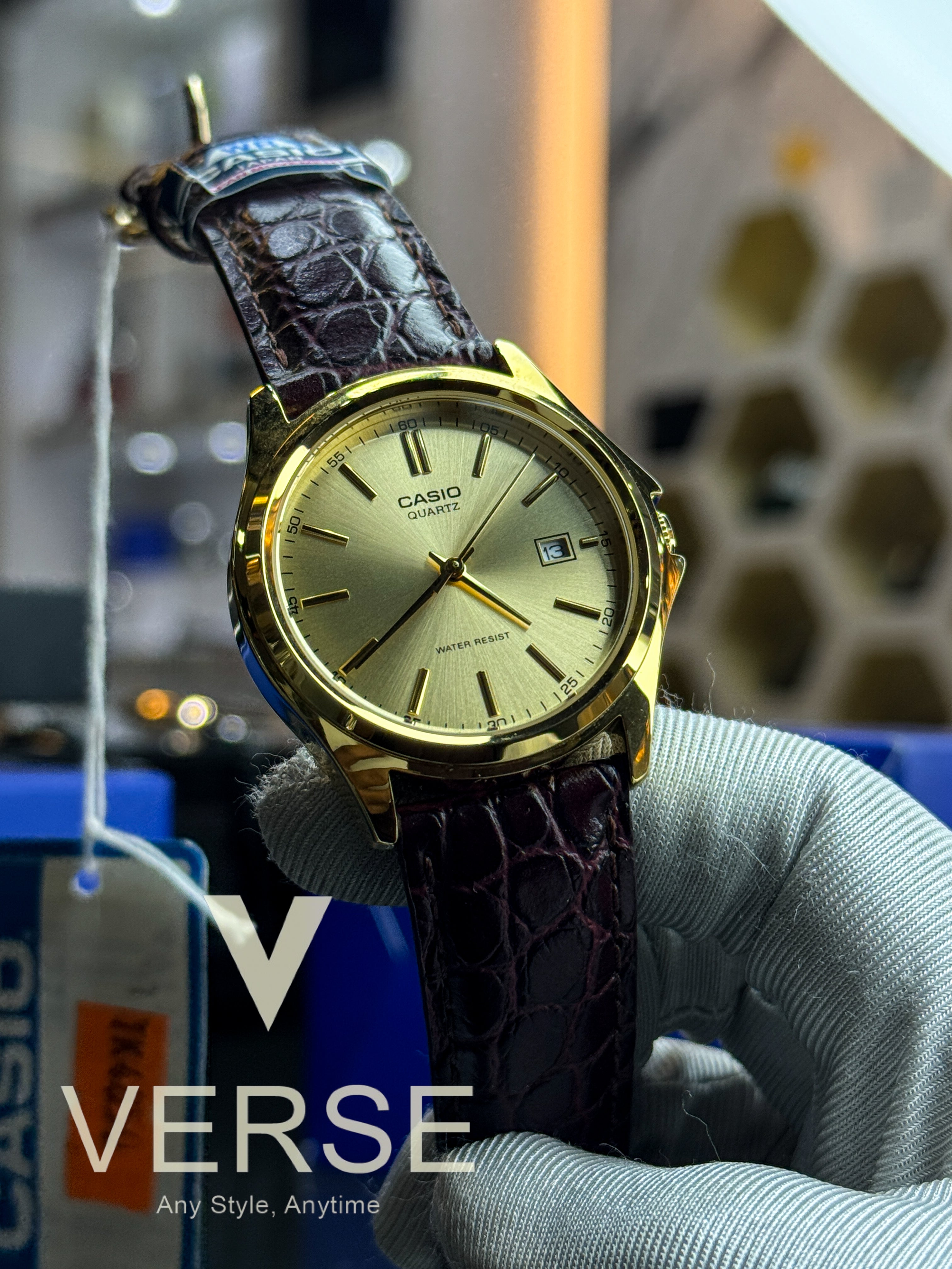 Casio MTP-1183Q-9A Men’s Gold Stainless Steel Watch with Golden Dial| Casio MTP-1183Q-9A