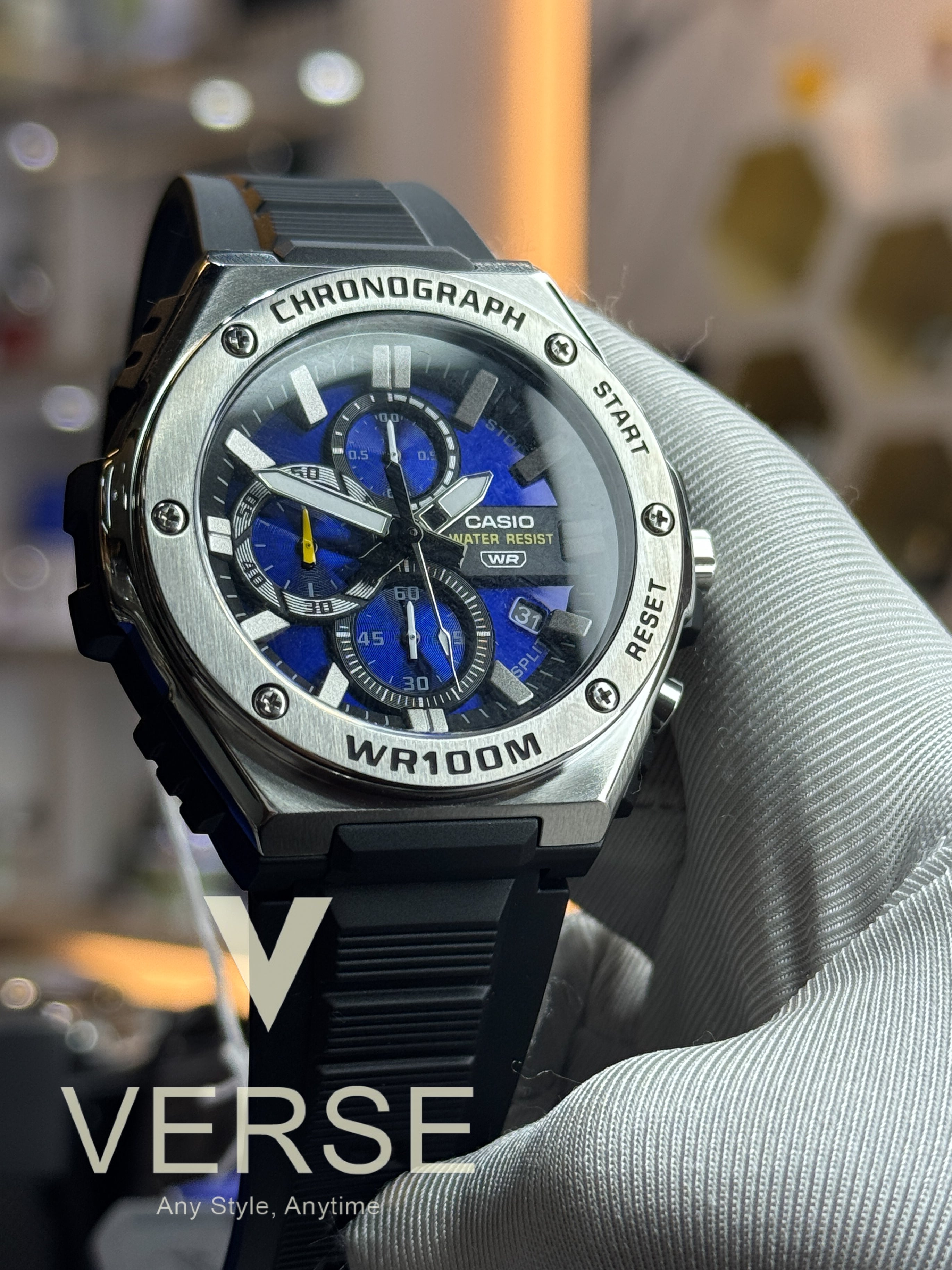 Casio MWA-300H-2AV Men’s Blue Resin Watch with Blue Dial| Casio MWA-300H-2AV