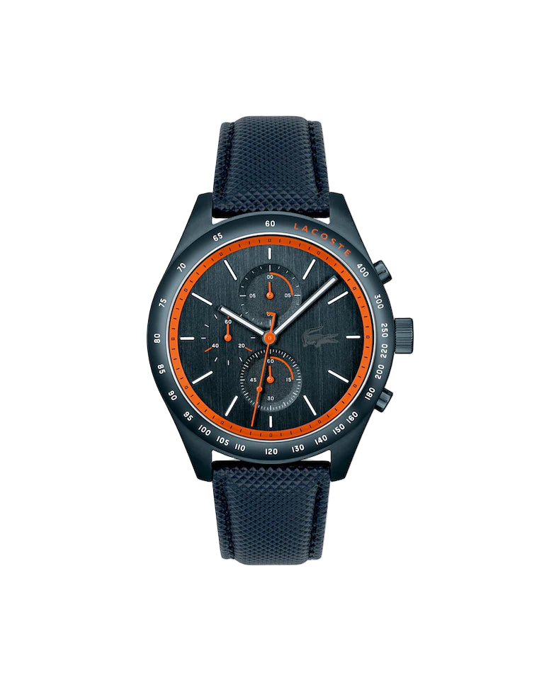 Lacoste Apext 2011297 Men’s Blue Chronograph Watch with Blue Leather Strap