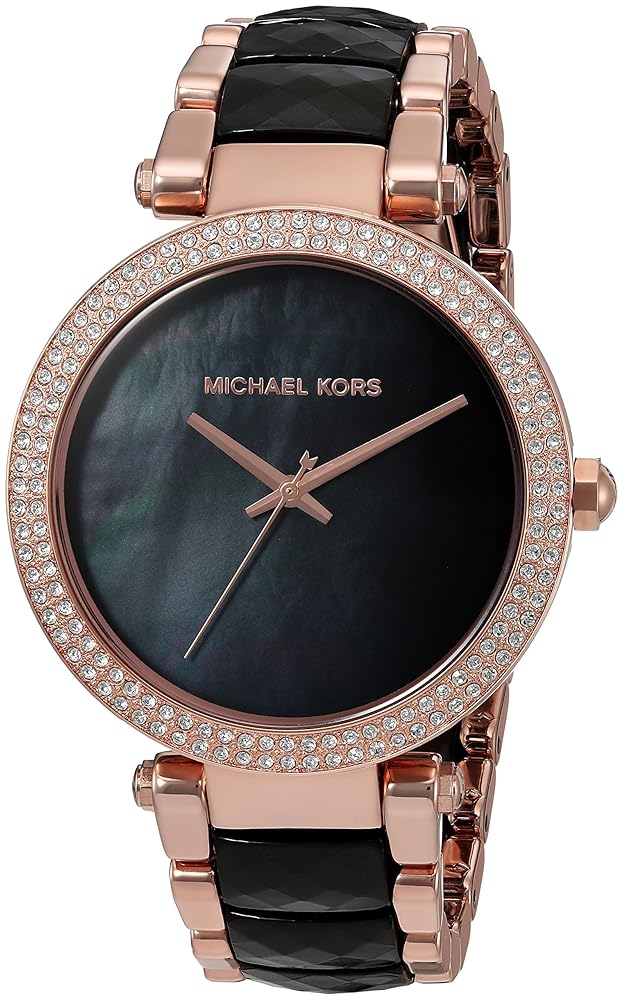 Michael Kors Parker MK6414 women’s two-tone watch with rose-gold dial