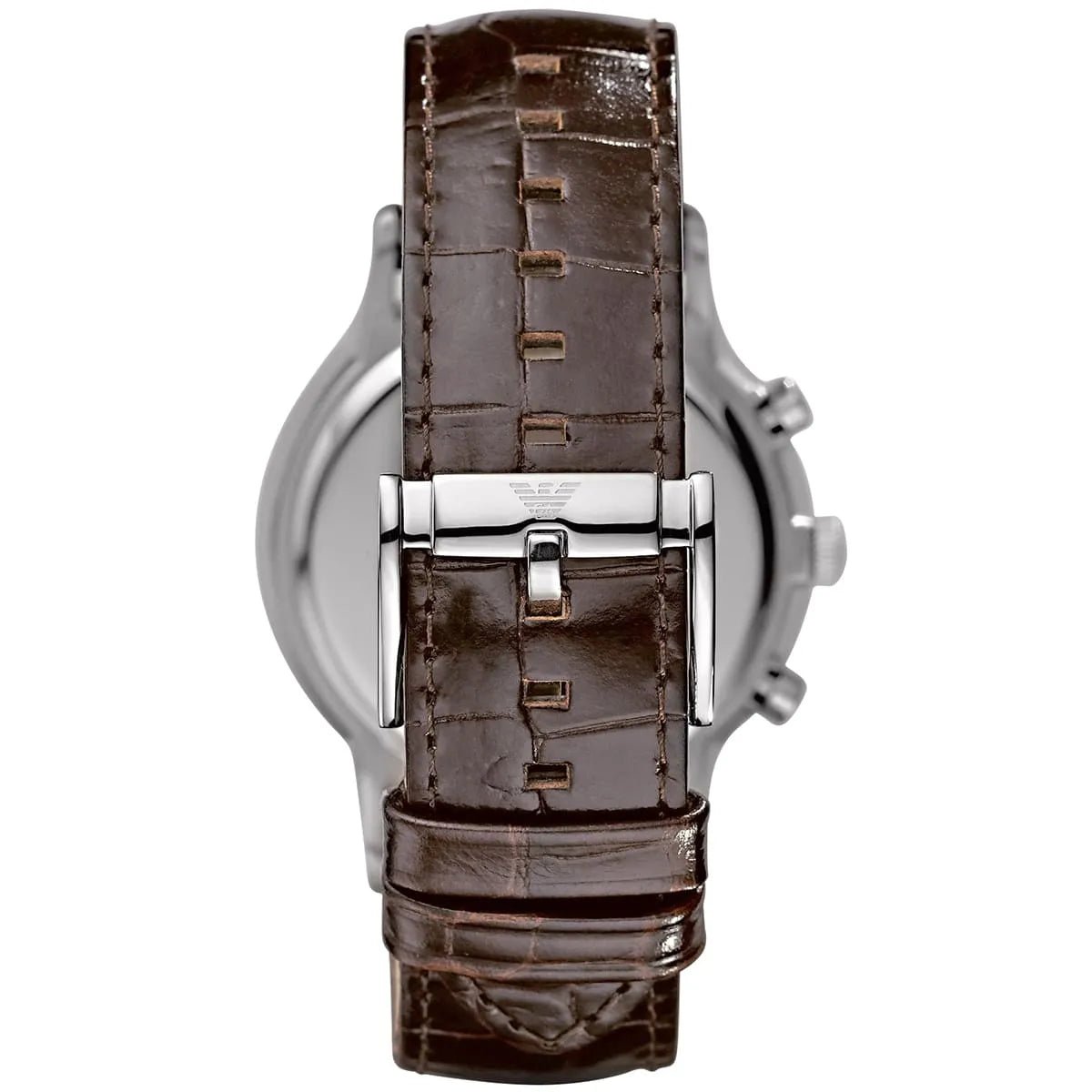 Emporio Armani Classic Chronograph Beige Dial Brown Leather Men's Watch | AR2433 - VERSE - 