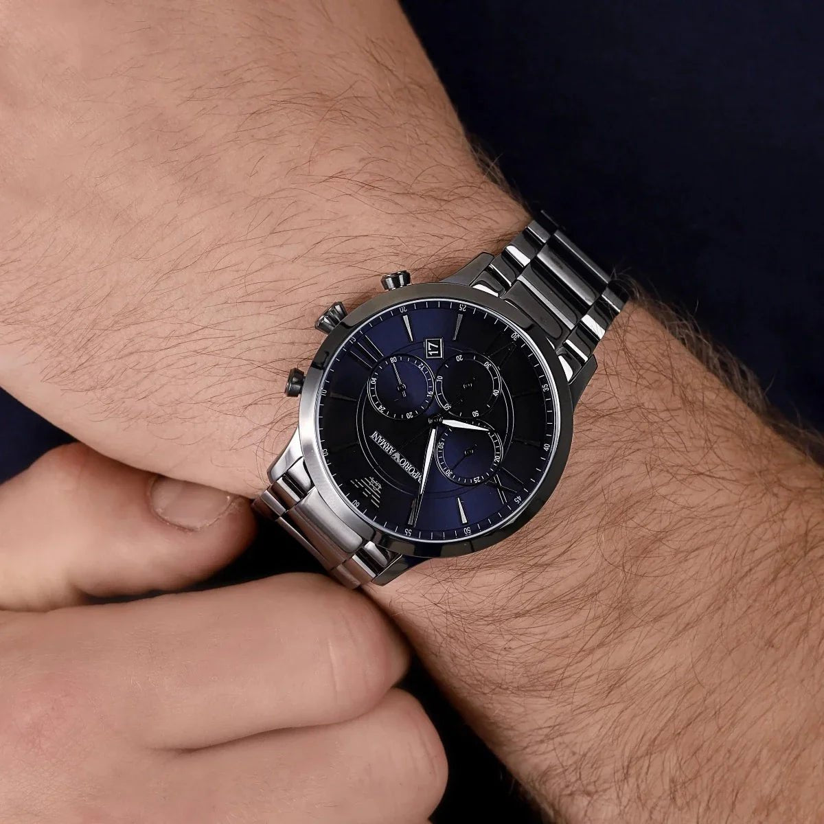 Emporio Armani Giovanni Chronograph Gunmetal Men’s Watch | AR11348 - VERSE - 