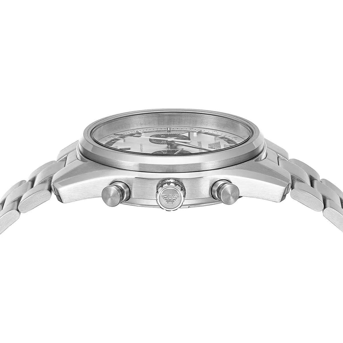 Emporio Armani Racer Chronograph Silver Dial Stainless Steel Men's Watch | AR11636 - VERSE - 