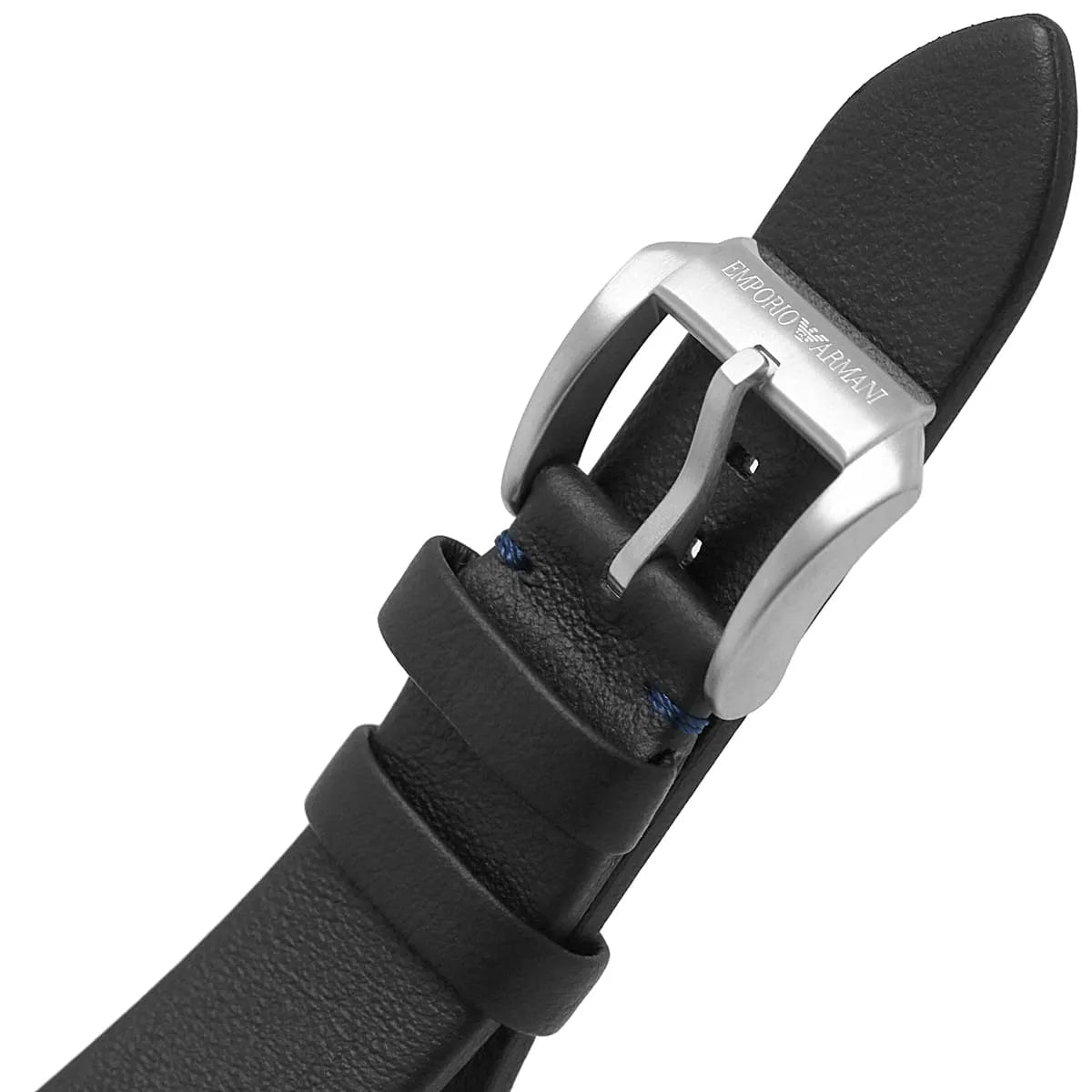 Emporio Armani Sea Explorer Diver Blue Dial Black Leather Men's Watch | AR11516 - VERSE - 