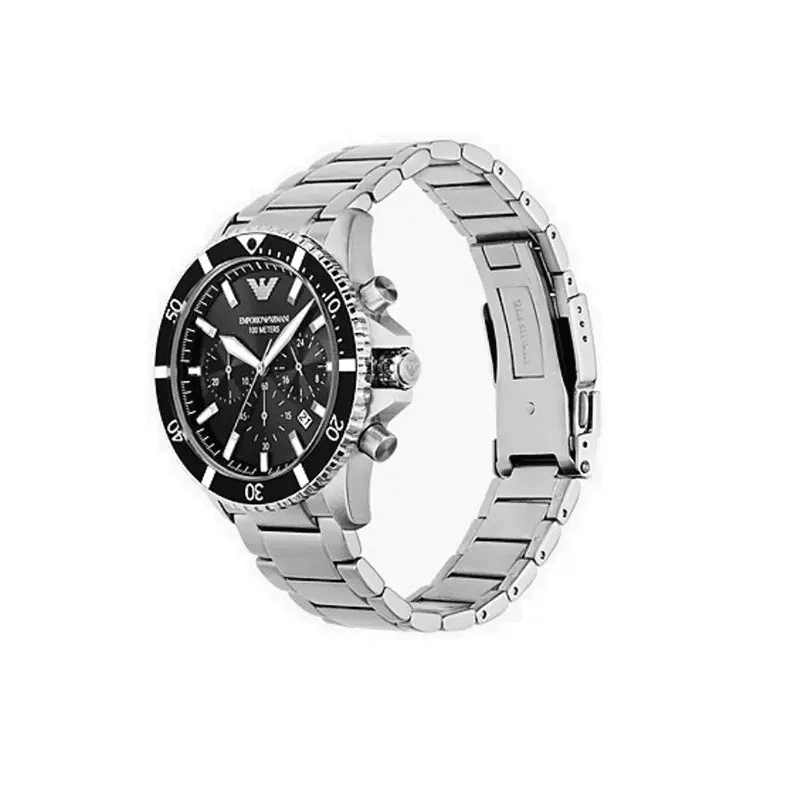 Emporio Armani World Explorer Chronograph Silver Stainless Steel | AR11360 - VERSE - 