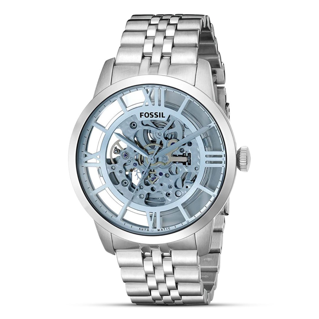 Fossil Townsman Automatic Skeleton Dial Stainless Steel Men's Watch | Fossil ME3073 - VERSE - 