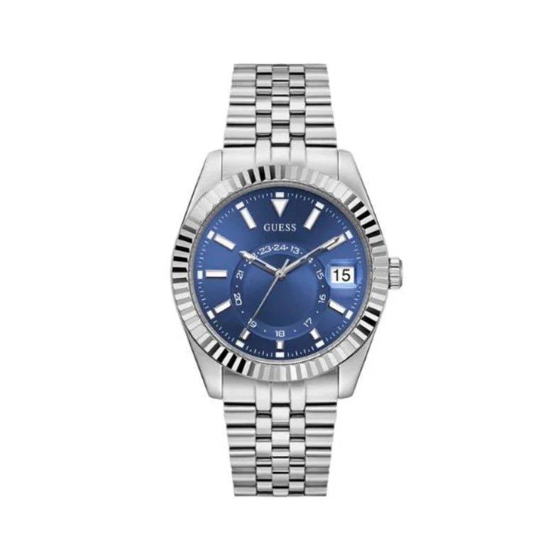 Guess Jaden Multi - Function Silver Stainless Steel Men’s Watch | Model GW0977G1 - VERSE - 