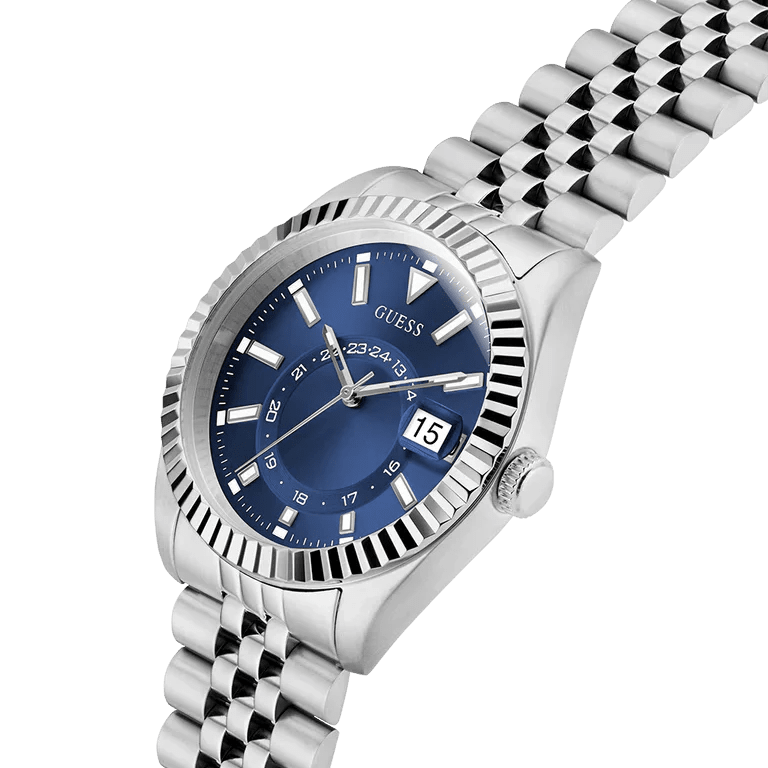 Guess Jaden Multi - Function Silver Stainless Steel Men’s Watch | Model GW0977G1 - VERSE - 