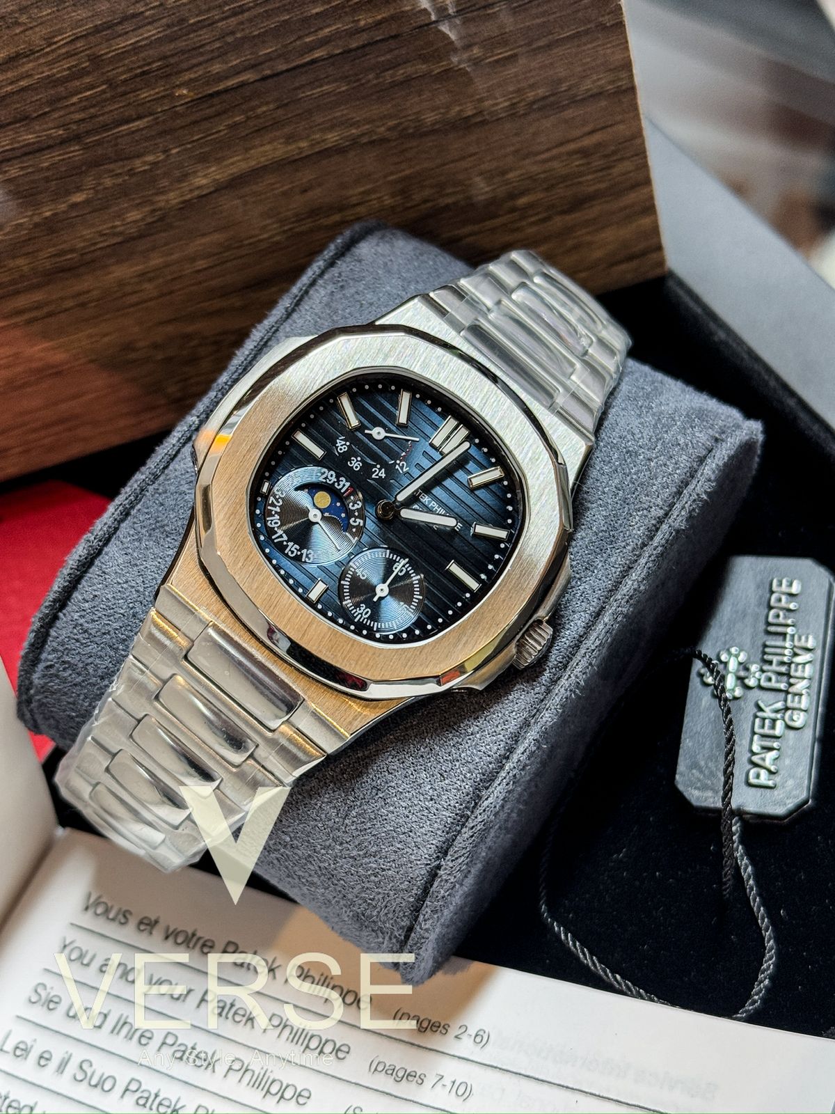 Patek Phlippe Perpetual Calender Blue Automatic Master