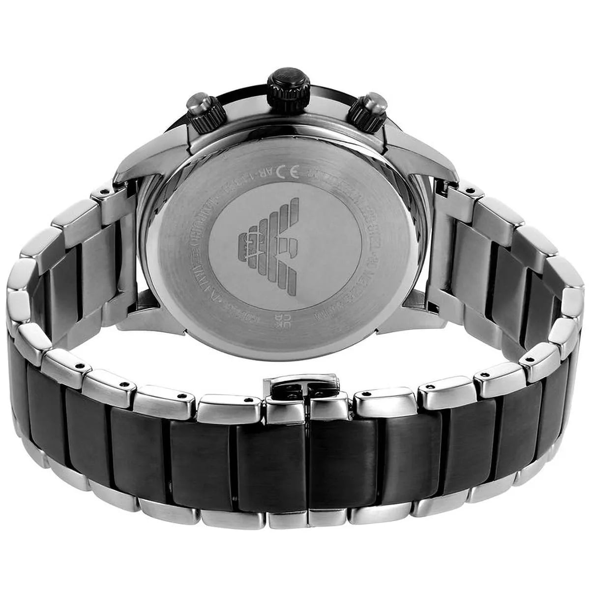 Emporio Armani AR11391 Mario Chronograph Two Tone Grey Dial Stainless Steel Men's Watch | Emporio Armani AR11391 - VERSE - 