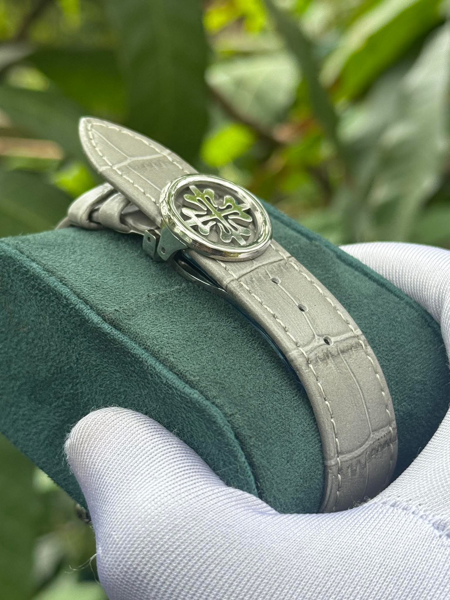 Patek Philippe Chronograph Moonphase Grey Belt Spider Grey Dial AA