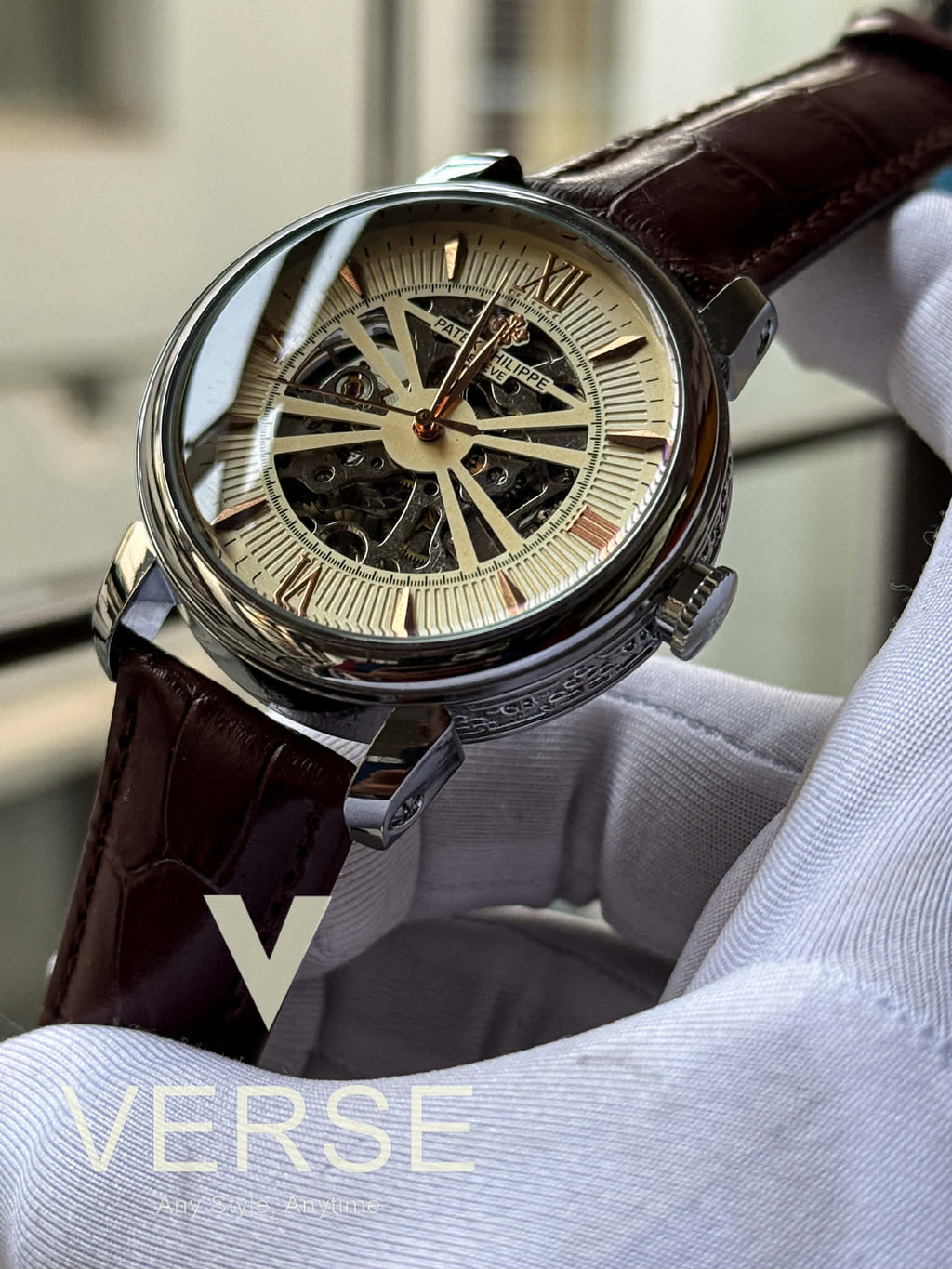 (Patek Philippe Automatic Noir Guilloché | - AA