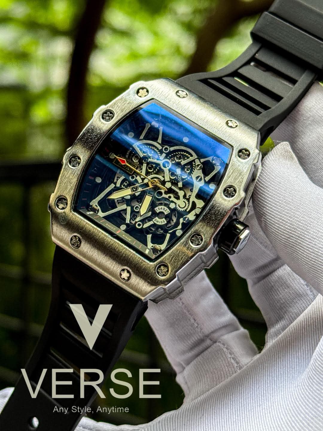 Richard Mille RM35-01 Black Belt Silver Case AA
