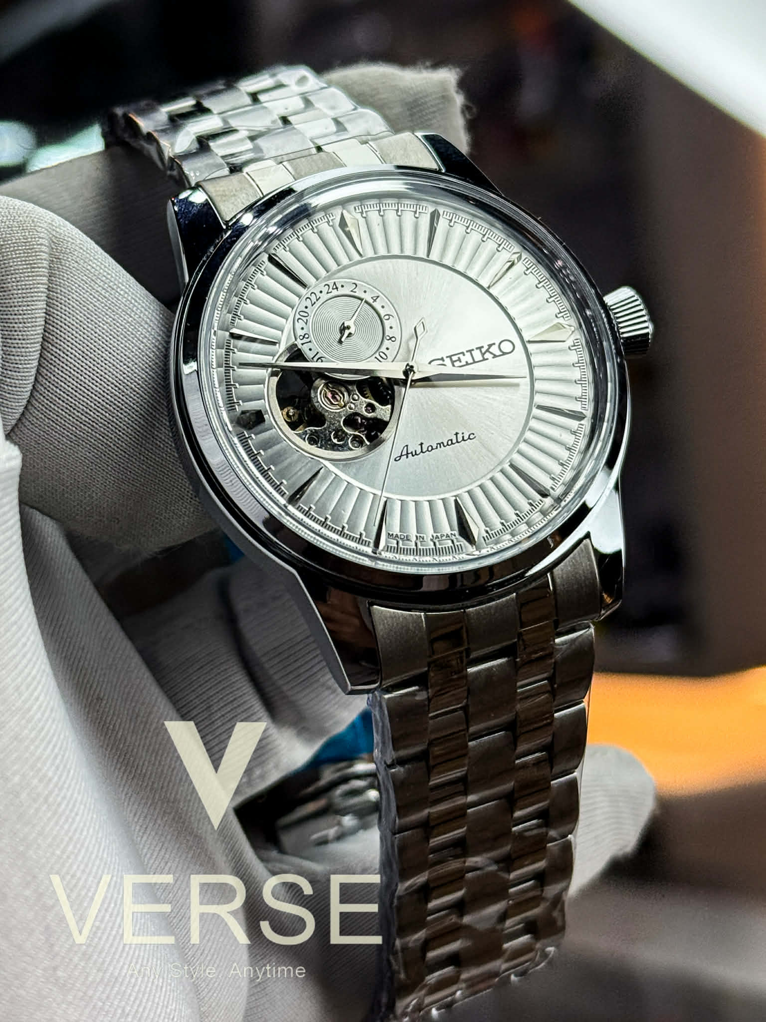 Seiko Presage Open Heart Automatic | White Dial - Semi Triple A