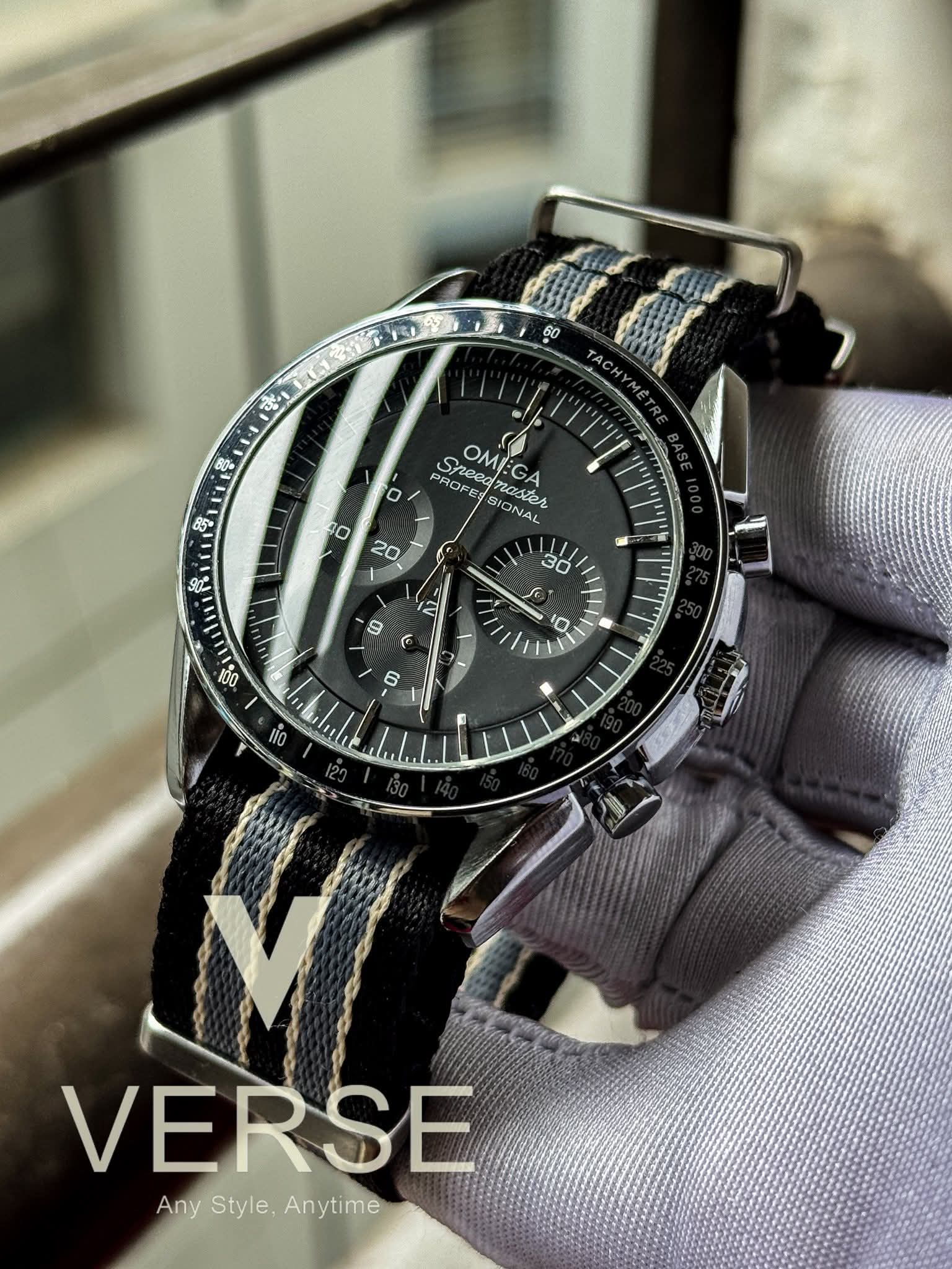 OMEGA BLACK BELT BLACK DIAL FREE NATO STRAP OFFER AA