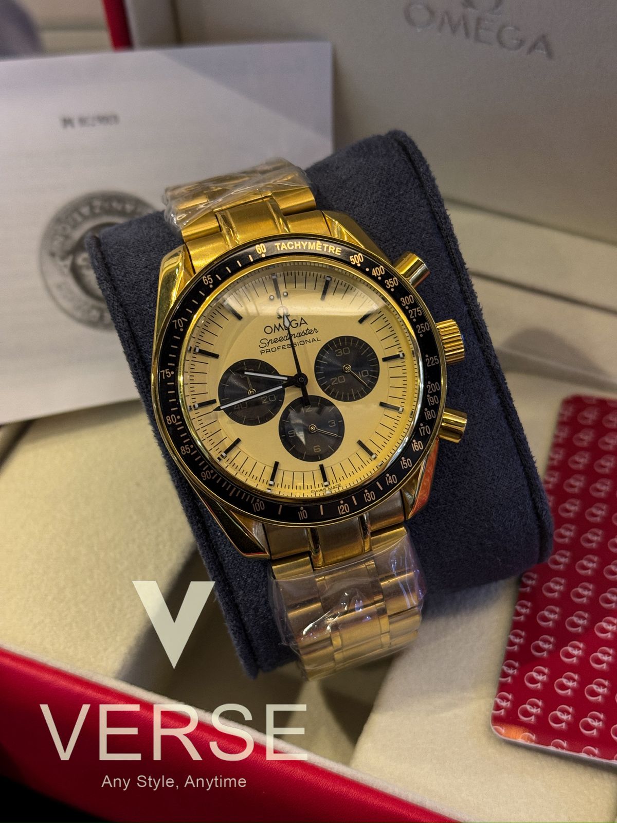 Omega Speedmaster Professional Moonwatch Moonshine Gold Euro