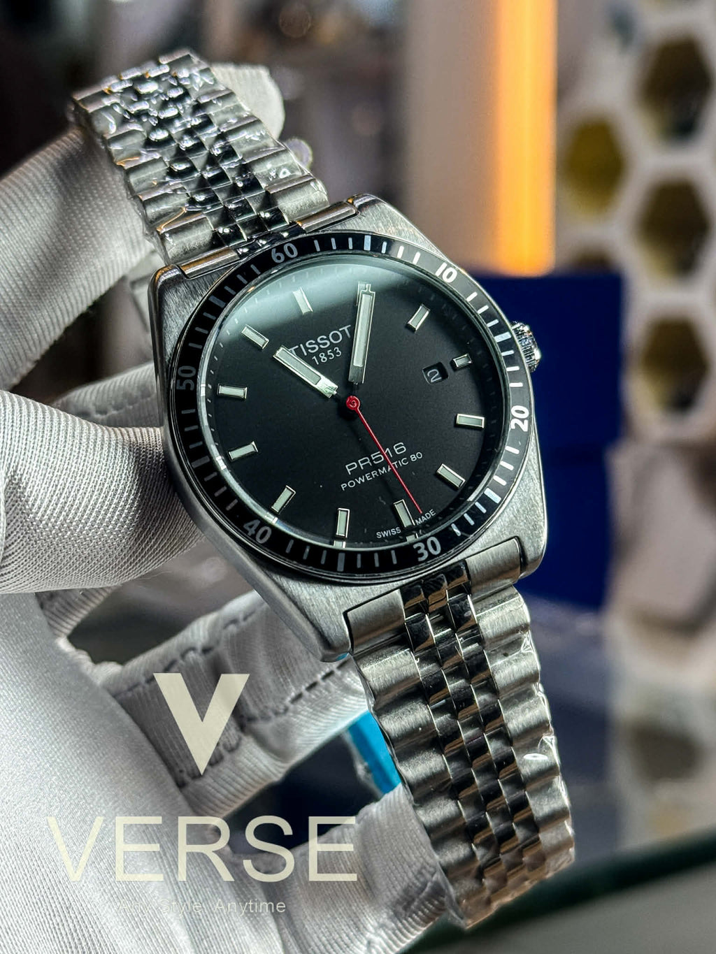 Tissot PR516 Powermatic 80 – Black Dial AA