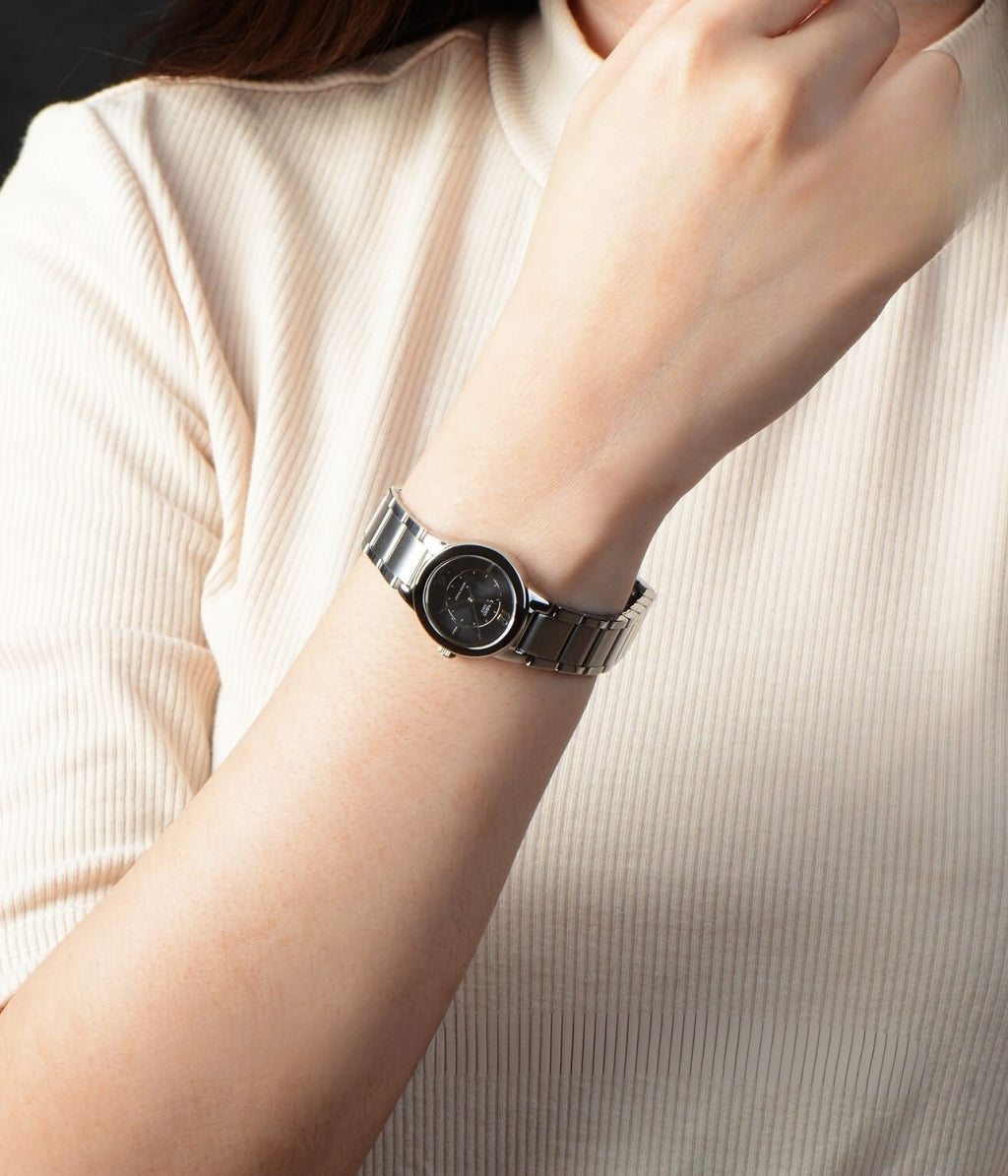 Casio LTP-1230D-1CDF Black Dial Women's Stainless Steel Watch | Casio LTP-1230D-1CDF