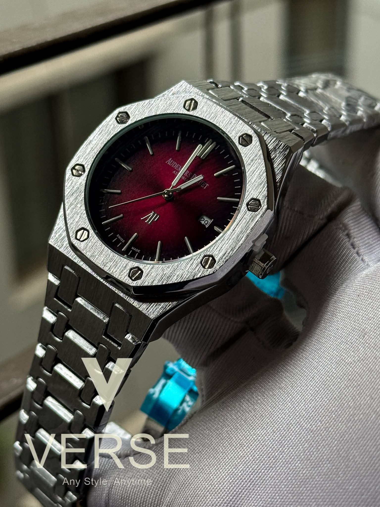 Audemars Piguet Royal Oak Non-Chrono Fumé Burgundy/Red-wine Dial AA