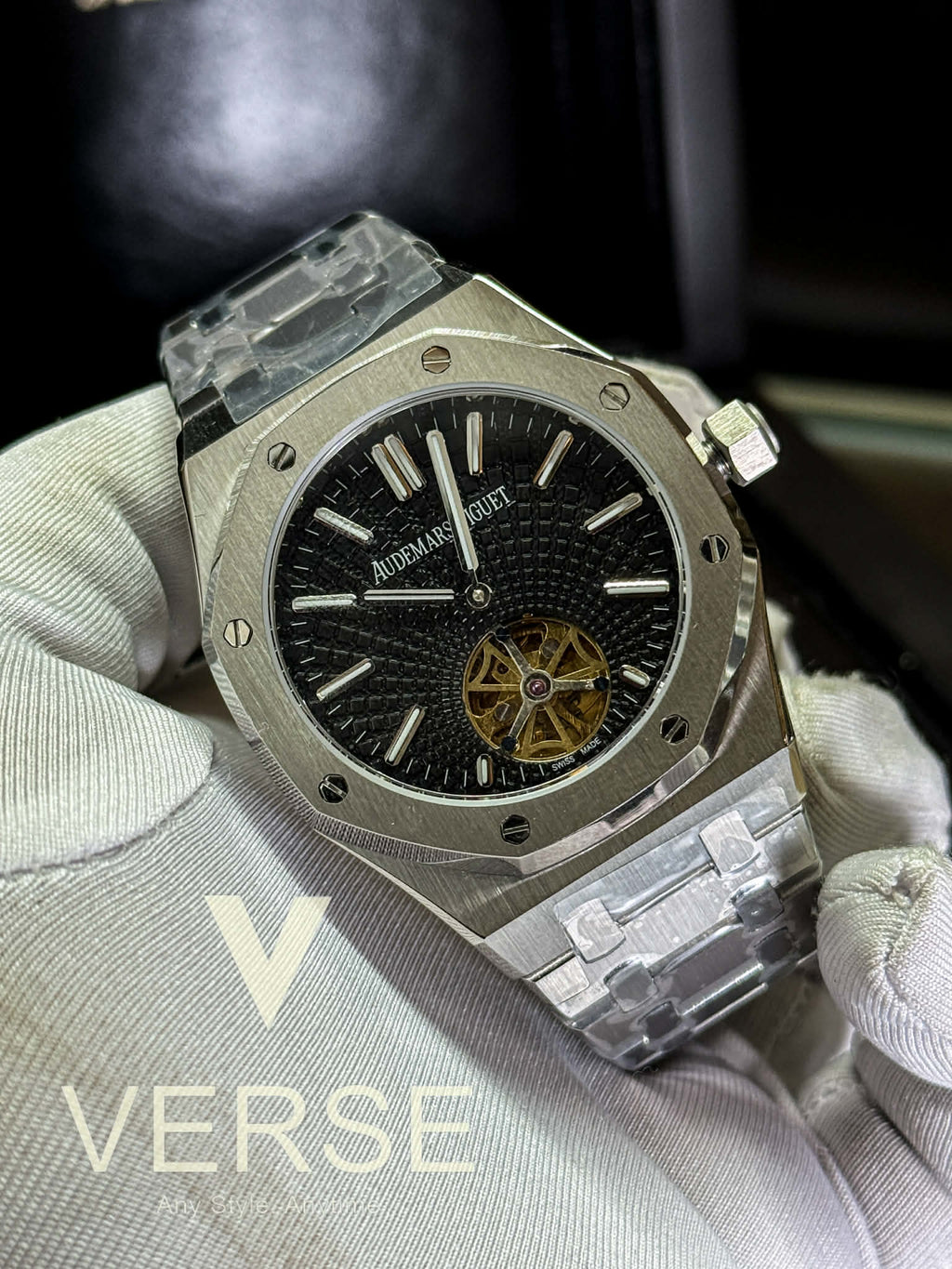 Audemars Piguet Royal Oak Selfwinding Flying Tourbillon 41mm – Petite Black Dial MASTER