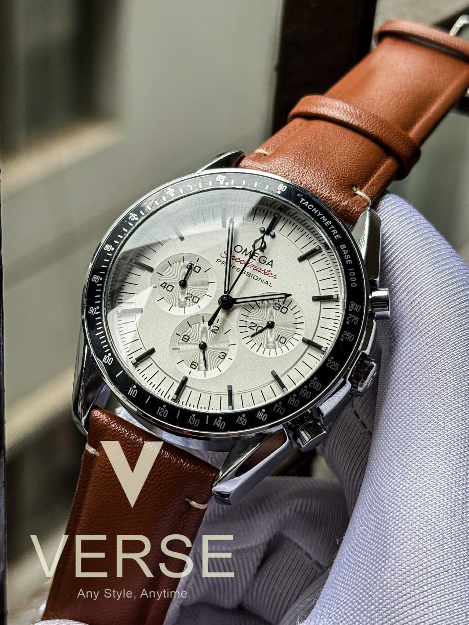 OMEGA BROWN BELT WHITE DIAL FREE NATO STRAP OFFER AA
