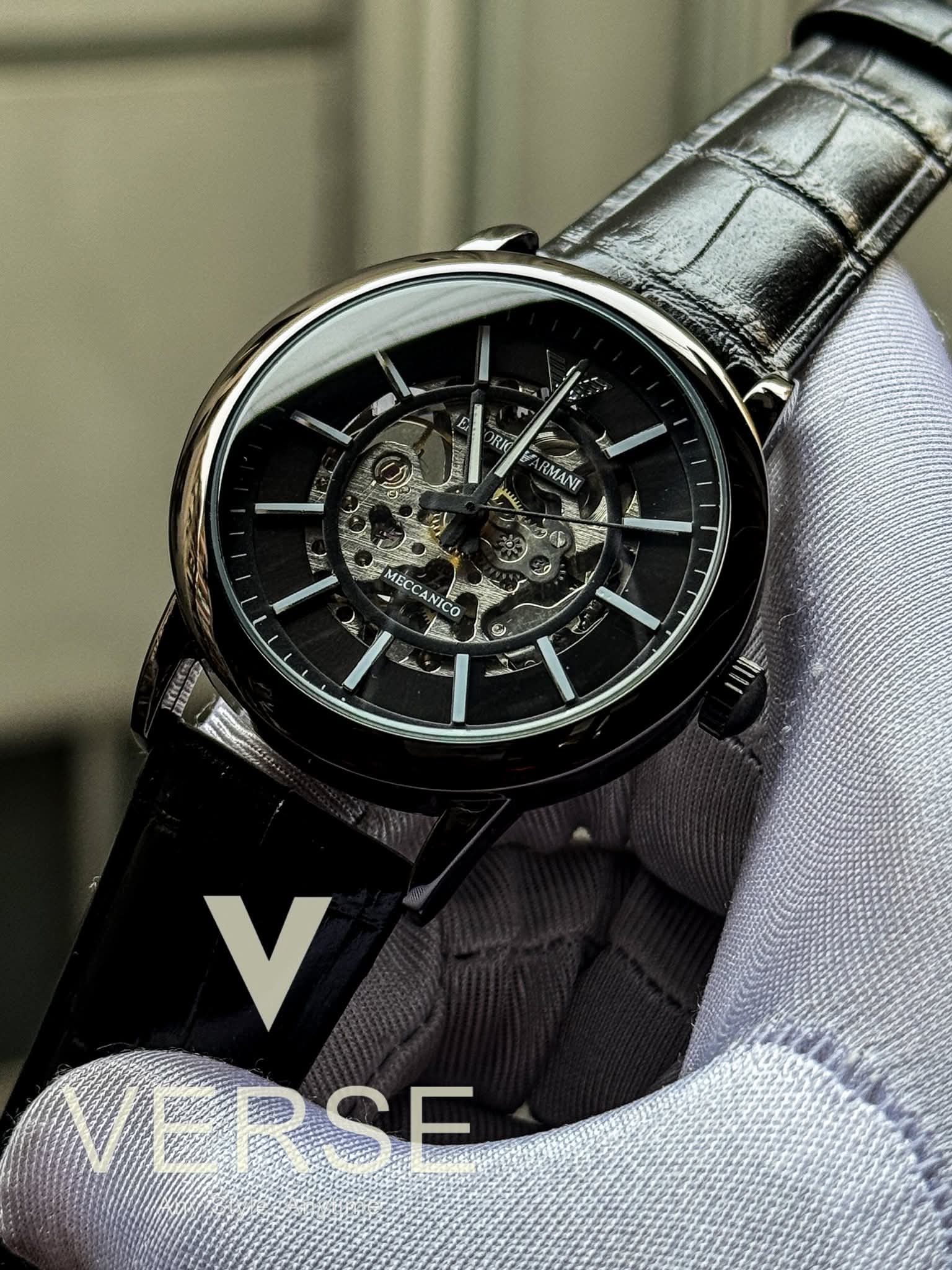 Armani Automatic Oval Black Dial AA